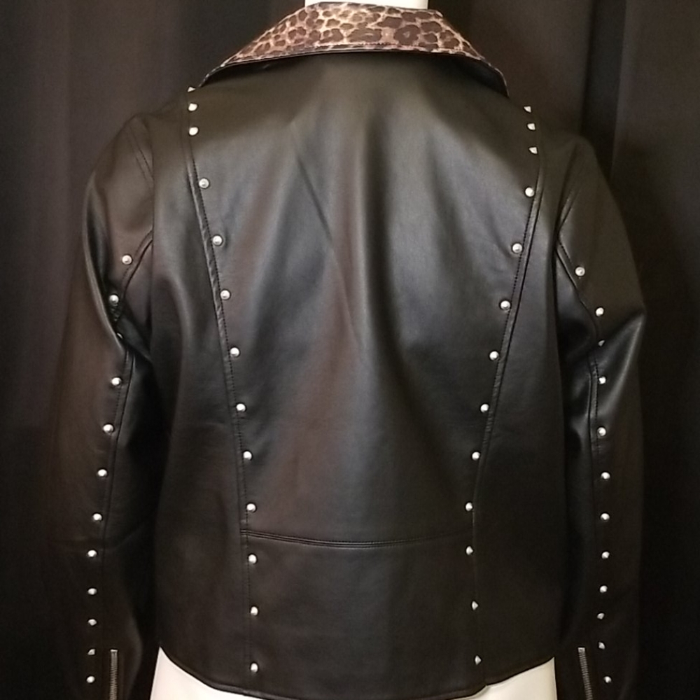 ๐HP๐Torrid Betsey Johnson Faux Leather Jacket - Picture 7 of 11